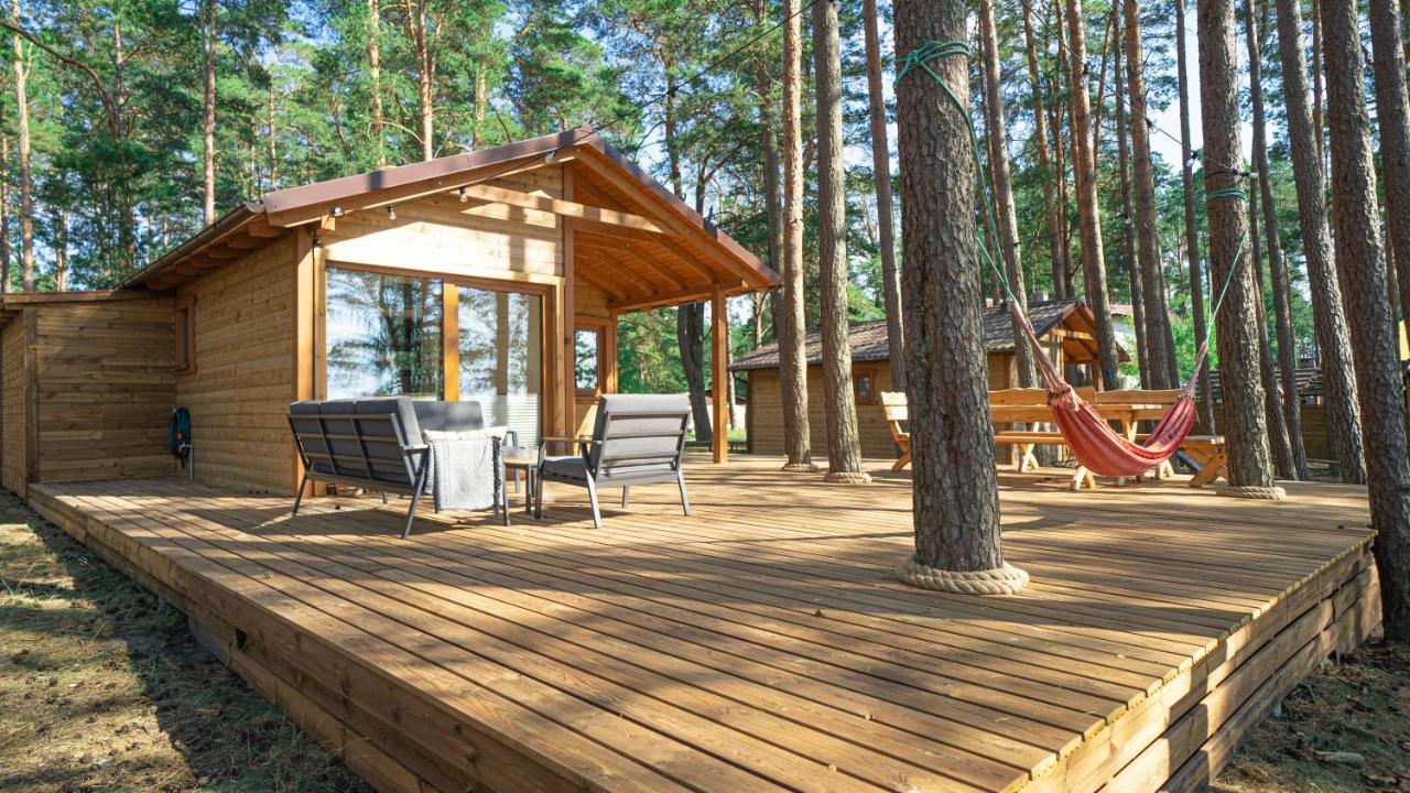 Sloneczny Domek Borsk Nr 2 I 15 - Nad Samym Jeziorem W Pierwszej Linii Kültér fotó